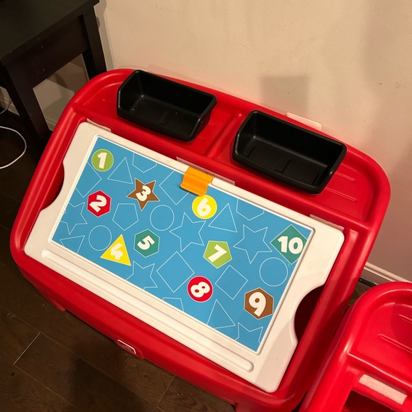 step 2 Other - Last ONE 🧸✨🎈RED Step 2 kids Toy Storage bin Organizer HEAVY DUTY + Art trays